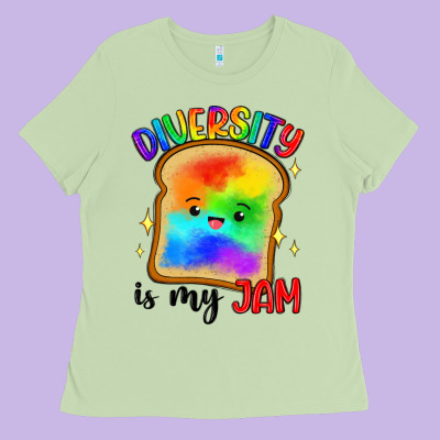 Diversity Is My Jam Ladies Tee Designed By Artiststas