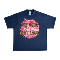 Navy self love is the best love Urban Heavy Tee - MaliasSmallBusiness