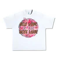 White self love is the best love Urban Heavy Tee - MaliasSmallBusiness