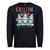 Black chillin with my gnomies Premium Sweatshirt - CowGirlArtShop