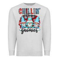 Dove Grey chillin with my gnomies Premium Sweatshirt - CowGirlArtShop
