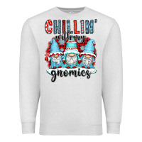 Oatmeal Heather chillin with my gnomies Premium Sweatshirt - CowGirlArtShop