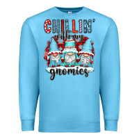 Ocean Blue chillin with my gnomies Premium Sweatshirt - CowGirlArtShop