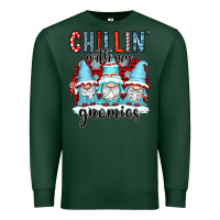 Sports Green chillin with my gnomies Premium Sweatshirt - CowGirlArtShop