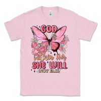 Bubblegum Pink god is within her she will not fail Classic Tee - MaliasSmallBusiness
