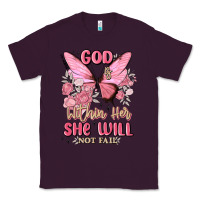 Plum god is within her she will not fail Classic Tee - MaliasSmallBusiness