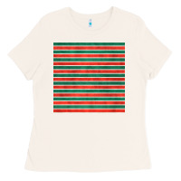 Bone christmas stripes seamless pattern Ladies Tee - BundleAndBundleShop