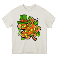 Cream happy st patrick s day shamrock Heavy Core Tee - Artiststas