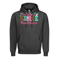 Charcoal Heather Pediatric Nurse Practitioner Zipper Hoodie - texasbilliewilder
