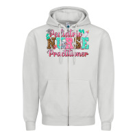 Dove Grey Pediatric Nurse Practitioner Zipper Hoodie - texasbilliewilder