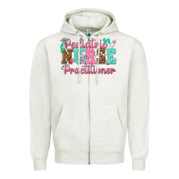 Oatmeal Heather Pediatric Nurse Practitioner Zipper Hoodie - texasbilliewilder