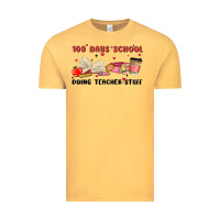 Vintage Mustard 100 days school Vintage Tee - MaliasSmallBusiness