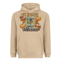 Mushroom stressed blessed pumpkin spice obsessed Heavyweight Hoodie - CowGirlArtShop