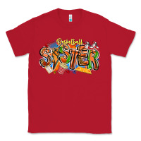 Red basketball sister Classic Tee - CowhideDigitalArt