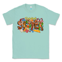 Seafoam basketball sister Classic Tee - CowhideDigitalArt