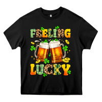 Black feeling lucky Heavy Core Tee - Artiststas
