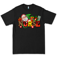 Black nurse with Christmas Premium Tee - AdoDesignShop