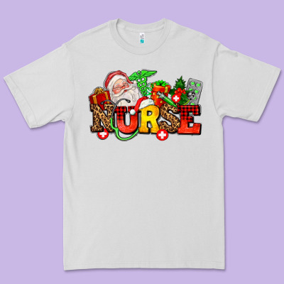 Nurse With Christmas Premium Tee Designed By Adodesignshop