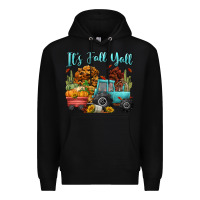 Black its fall yall Premium Hoodie - CowGirlArtShop