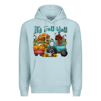 Blue Mist its fall yall Premium Hoodie - CowGirlArtShop