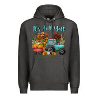 Charcoal Heather its fall yall Premium Hoodie - CowGirlArtShop