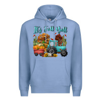 Colony Blue its fall yall Premium Hoodie - CowGirlArtShop