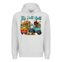 Dove Grey its fall yall Premium Hoodie - CowGirlArtShop