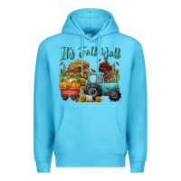 Ocean Blue its fall yall Premium Hoodie - CowGirlArtShop