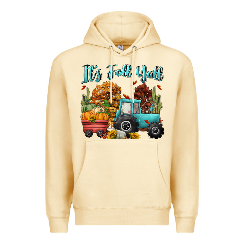 Its Fall Yall Premium Hoodie by CowGirlArtShop | Teevron