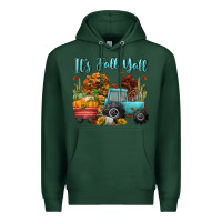 Sports Green its fall yall Premium Hoodie - CowGirlArtShop