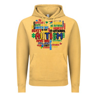 Vintage Mustard autism heart Vintage Hoodie - MaliasSmallBusiness