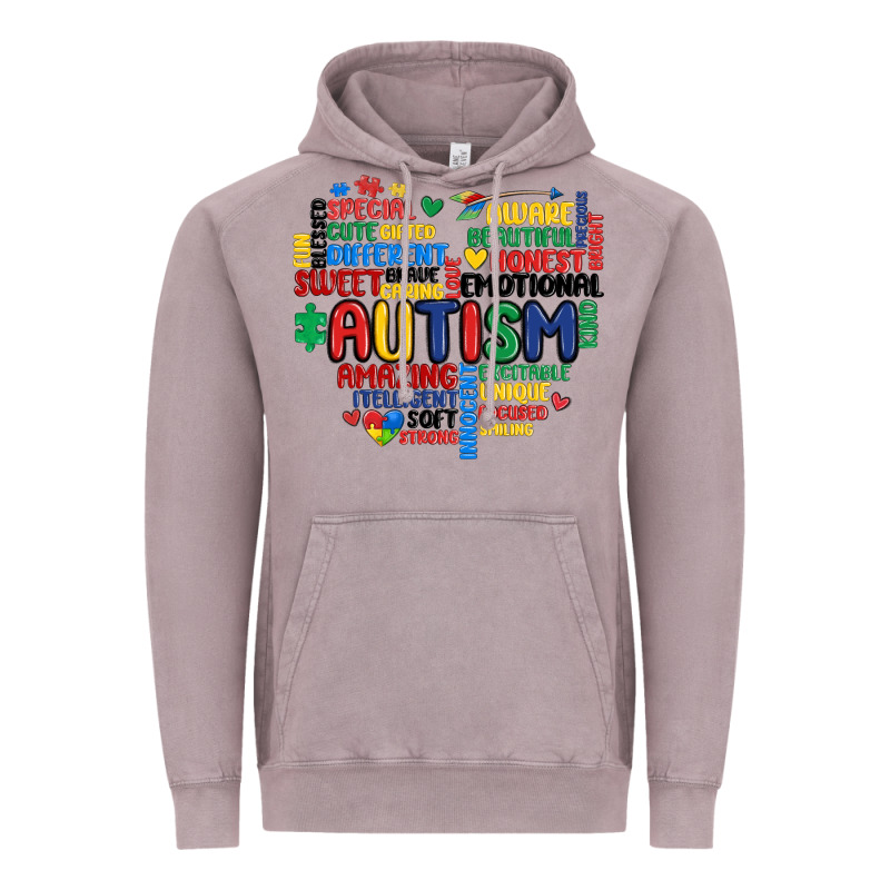 Autism Heart Vintage Hoodie by MaliasSmallBusiness | Teevron