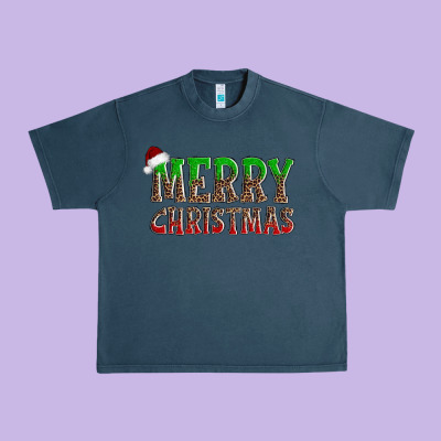 Merry Christmas Urban Heavy Tee Designed By Adodesignshop