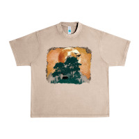 French Oak wilderness leopard Urban Heavy Tee - MaliasSmallBusiness
