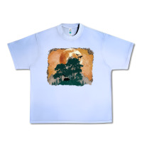 Grape Ice wilderness leopard Urban Heavy Tee - MaliasSmallBusiness