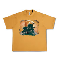 Peanut Butter wilderness leopard Urban Heavy Tee - MaliasSmallBusiness