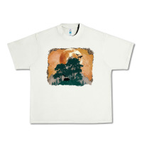 Pistachio wilderness leopard Urban Heavy Tee - MaliasSmallBusiness