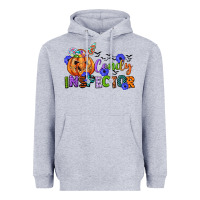 Heather Grey candy inspector Heavyweight Hoodie - CowGirlArtShop