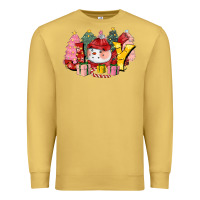 Antique Gold joy snowman Premium Sweatshirt - CowGirlArtShop
