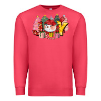 Cardinal joy snowman Premium Sweatshirt - CowGirlArtShop