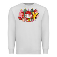 Dove Grey joy snowman Premium Sweatshirt - CowGirlArtShop