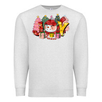 Oatmeal Heather joy snowman Premium Sweatshirt - CowGirlArtShop