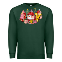 Sports Green joy snowman Premium Sweatshirt - CowGirlArtShop