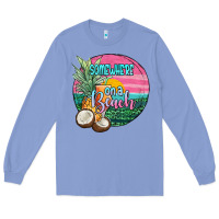 Colony Blue somewhere on a beach Long Sleeve Tee - JahusDesignShop