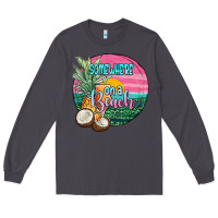 Smoke somewhere on a beach Long Sleeve Tee - JahusDesignShop