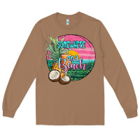 Toasted Coconut somewhere on a beach Long Sleeve Tee - JahusDesignShop