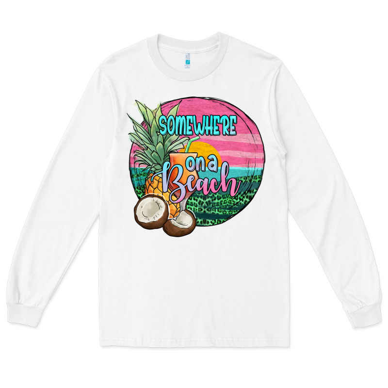 Somewhere On A Beach Long Sleeve Tee by JahusDesignShop | Teevron