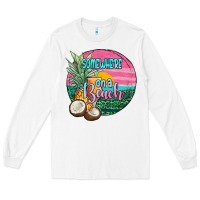 White somewhere on a beach Long Sleeve Tee - JahusDesignShop