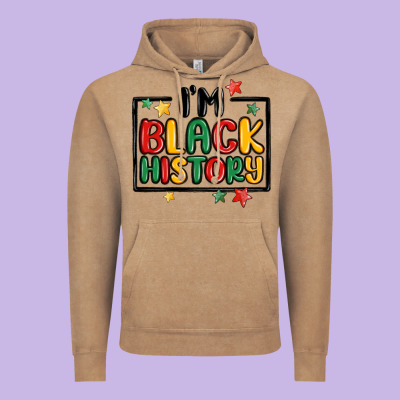 I'm Black History Vintage Hoodie Designed By Maliassmallbusiness