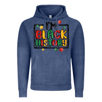 Vintage Denim i'm black history Vintage Hoodie - MaliasSmallBusiness